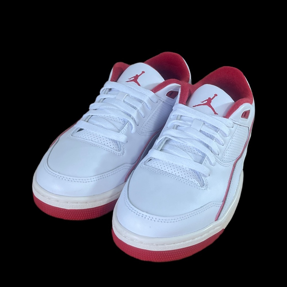 Nike Air Jordan Flight Court Men's White and Red Sneakers *NEW* size 11 - Picture 6 of 14